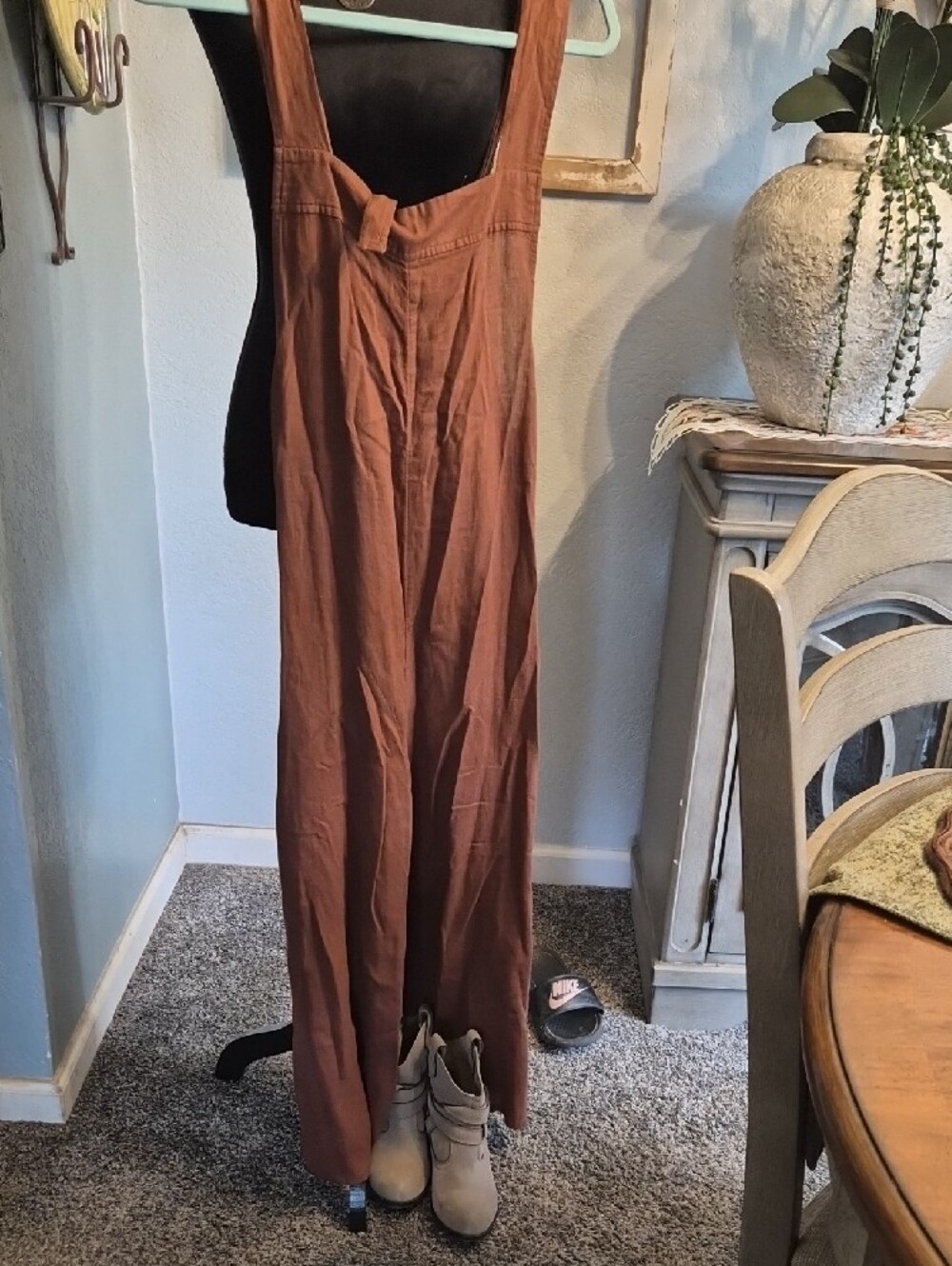 Haute Hippie Rust Brown Wide-Leg Jumpsuit - Picture 6 of 6